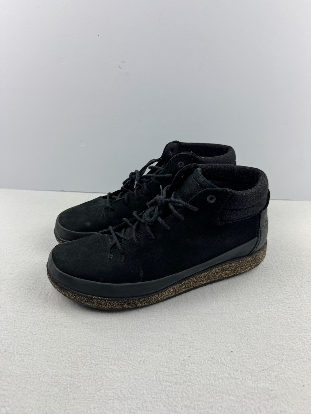 Birkenstock Honnef High Chukka Boot Black Nubuck Leather Mens Size 13 EU 46